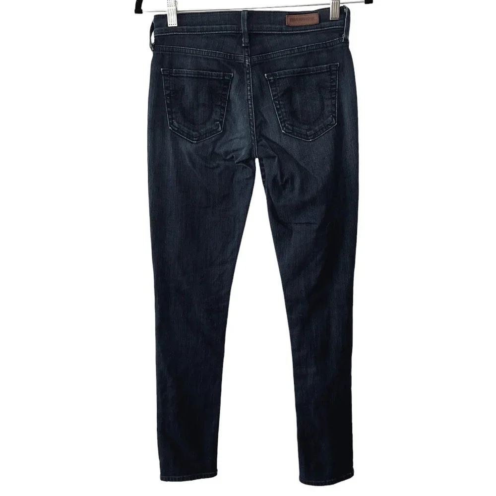 True Religion ‘Halle’ Super Skinny Fit Jeans in Picasso Blue - Picture 5 of 12